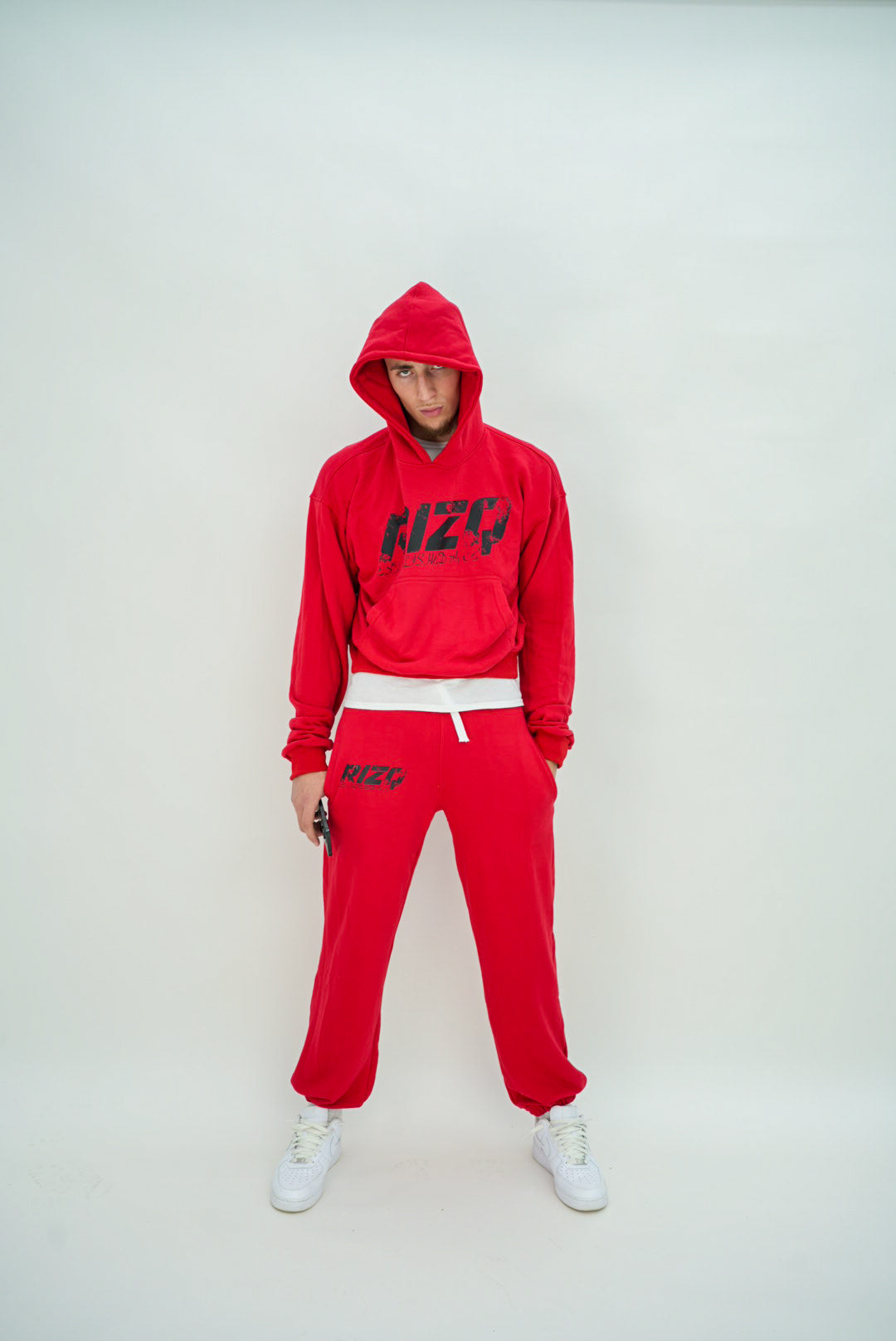 Red sweatsuit