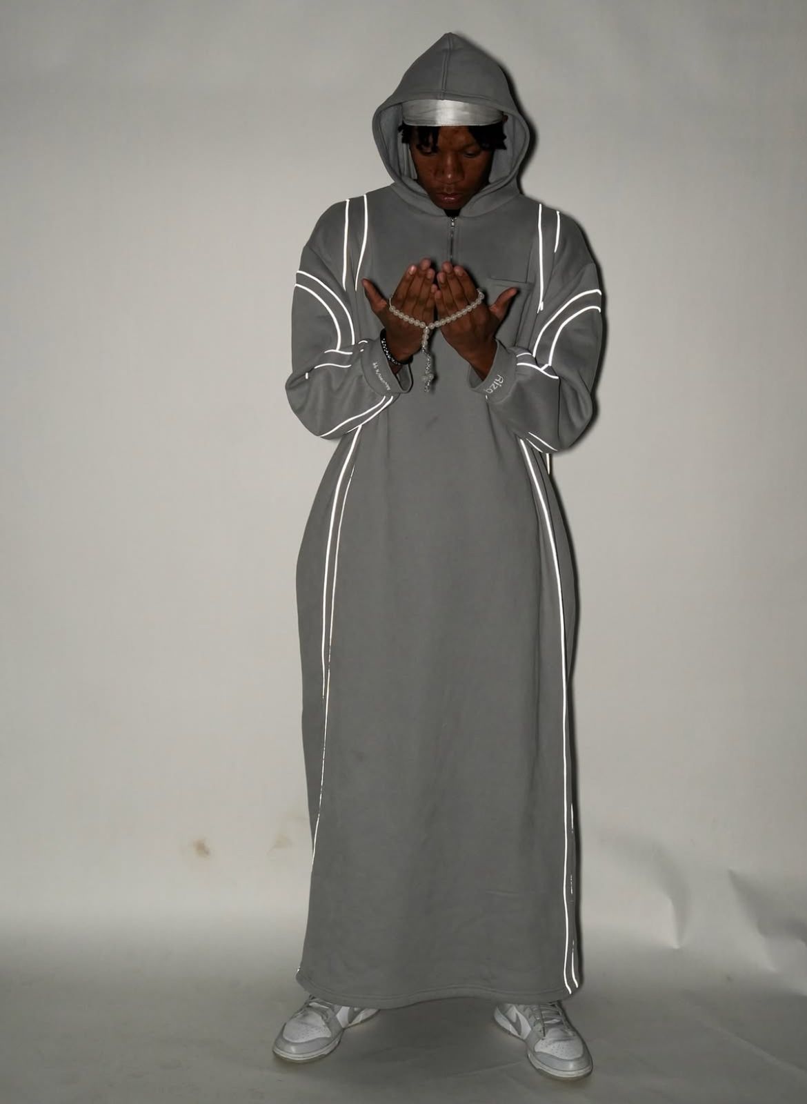 Noble Threads Grey Colour Thobe